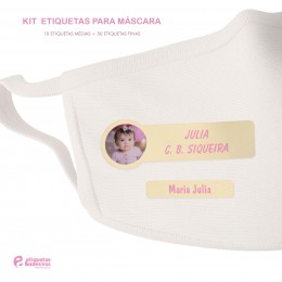 Kit Etiquetas Para Máscara com foto
